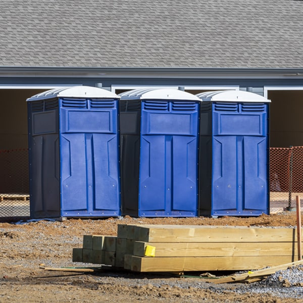 what is the maximum capacity for a single porta potty in White Hall AL